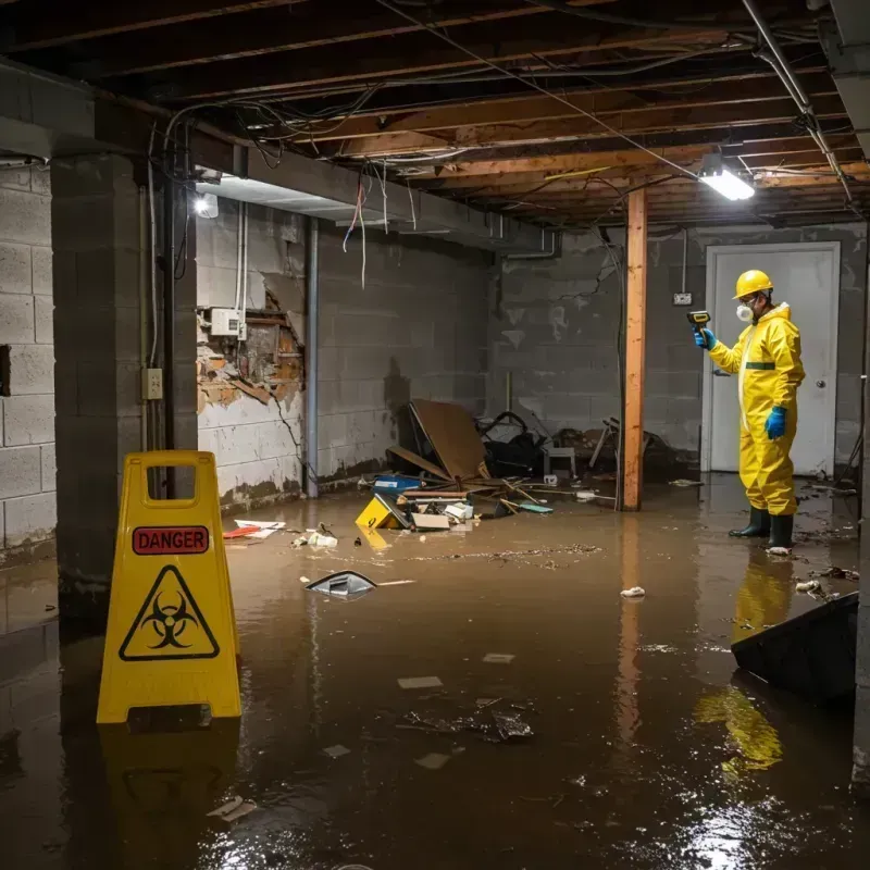 Flooded Basement Electrical Hazard in New Port Richey East, FL Property